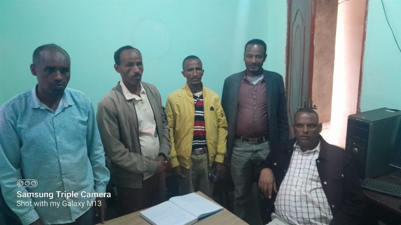 Board members at Q1 project evaluation meeting