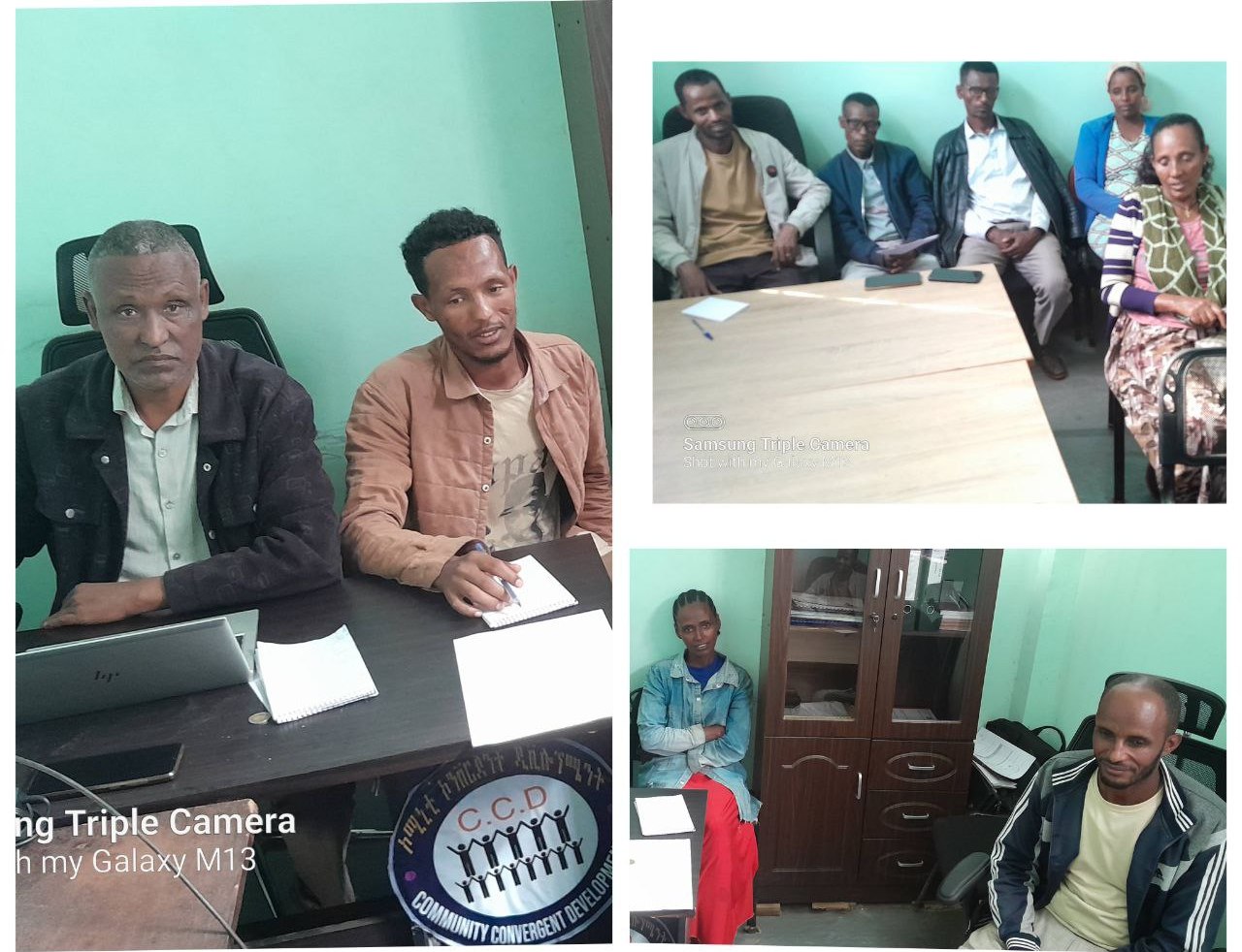 Staff review meeting with SHG facilitators on Q1 2026 progress